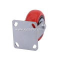 Heavy Duty Red 5 Inch Rigid pvc Caster